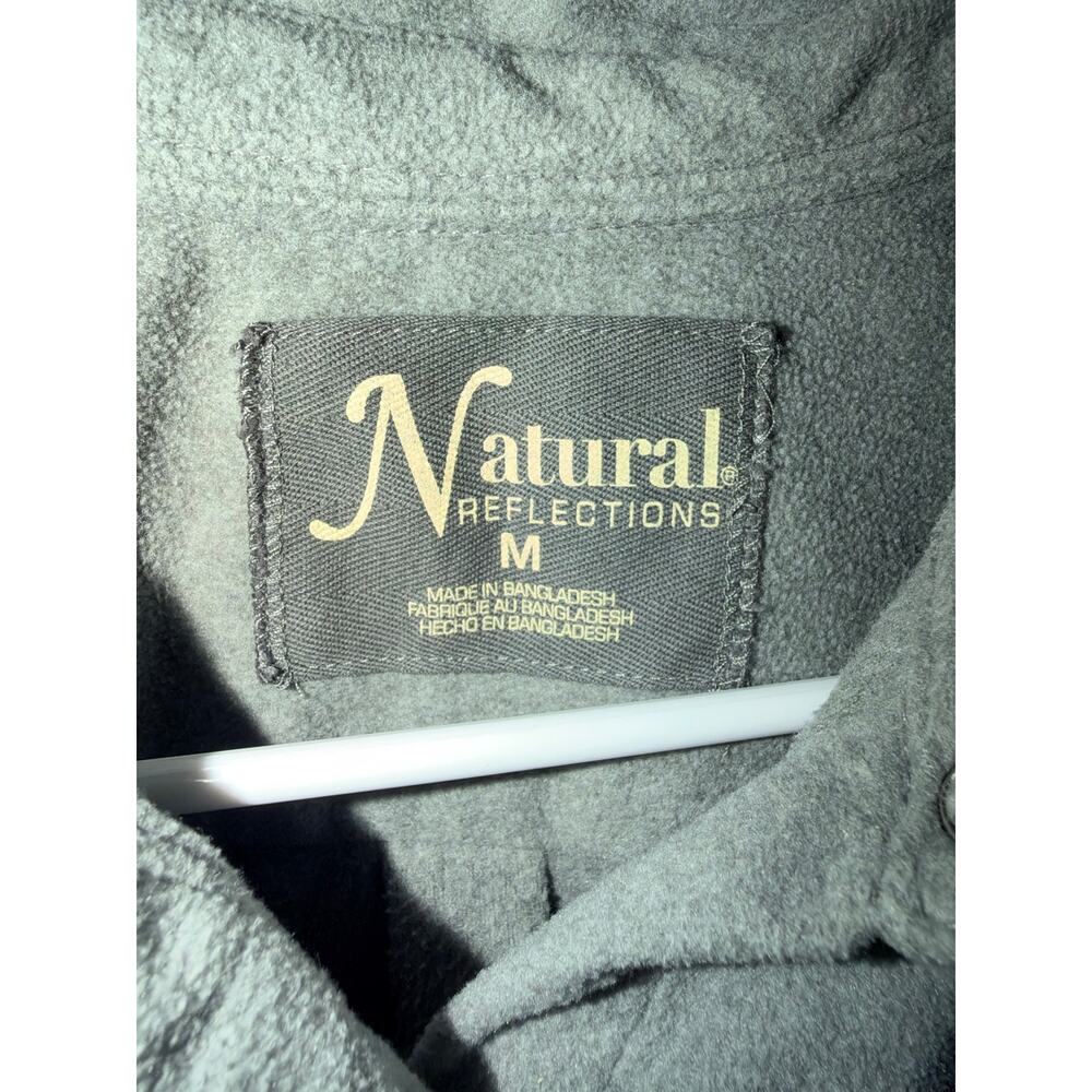 Natural Reflections Women's Size Medium Shaket Button Down Cozy Cabincore - Picture 3 of 4